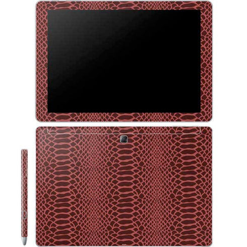 Marsala Snake Skin Galaxy Book 12in Skin